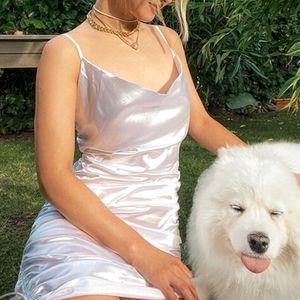 🆕️Cowl Neck Satin Dress by 𝓙𝓸𝔂𝓯𝓾𝓷𝓮𝓪𝓻